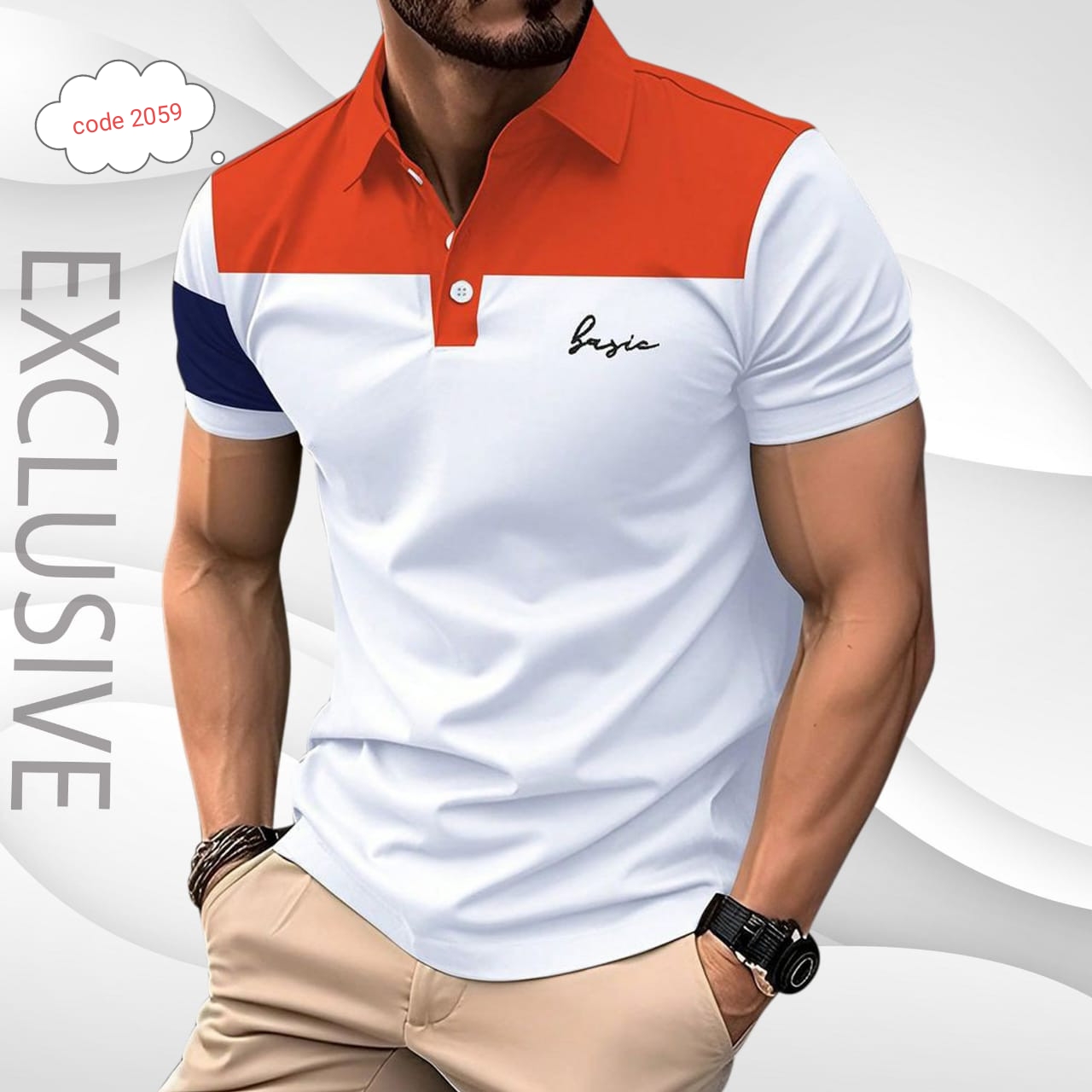 Premium quality polo T shirt for Men's code 2059