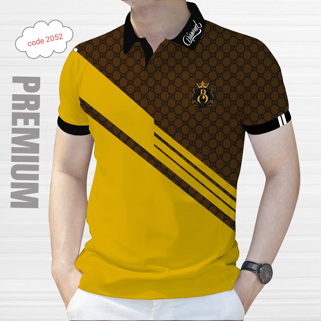 Premium quality polo T shirt for Men's code 2052