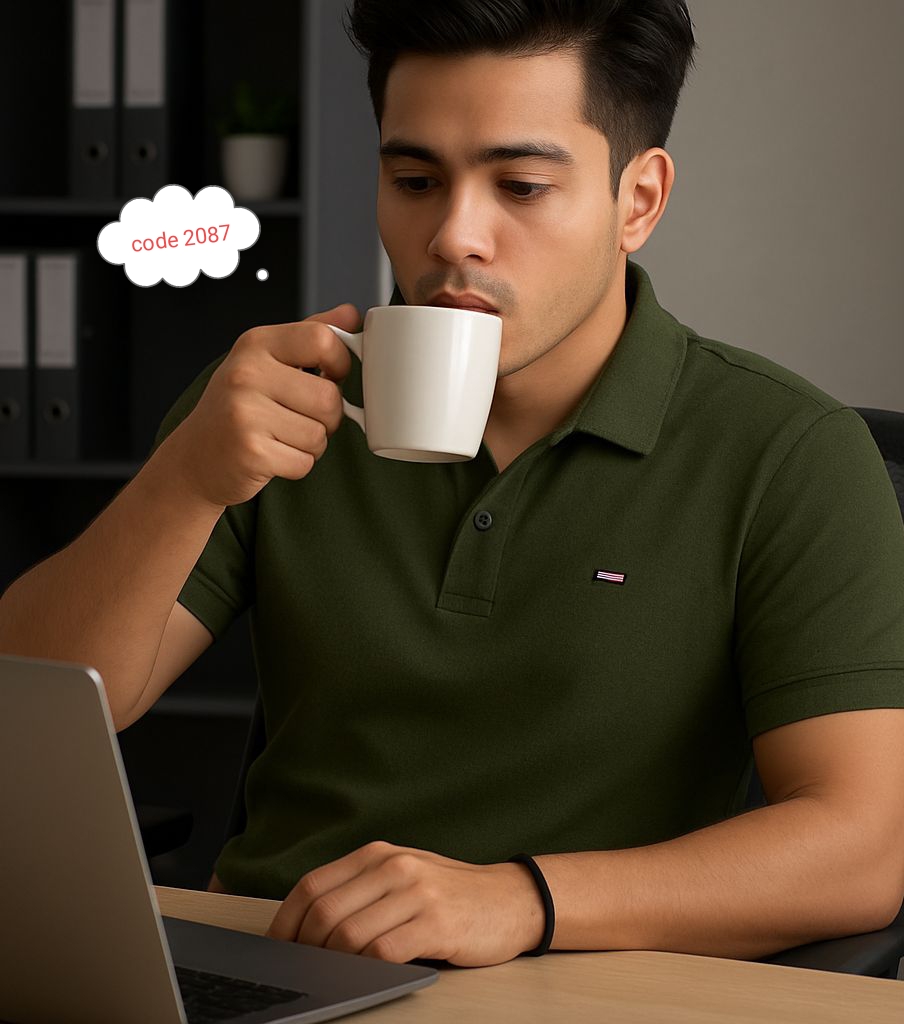 Tommy Hilfiger Relaxed Fit Polo Shirt (Men's) – Dark olive Edition code 2087