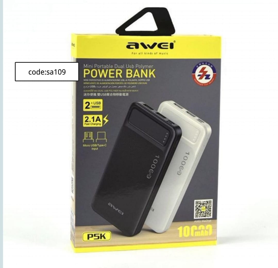 Awei P5K – 10,000 mAh code Sa 109