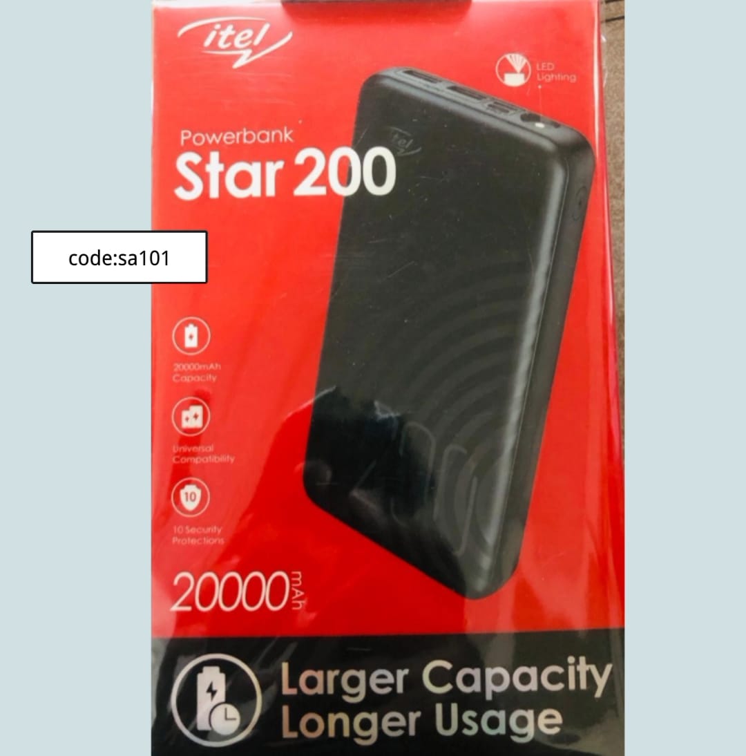 Itel Star200 20000 mAh code Sa 101