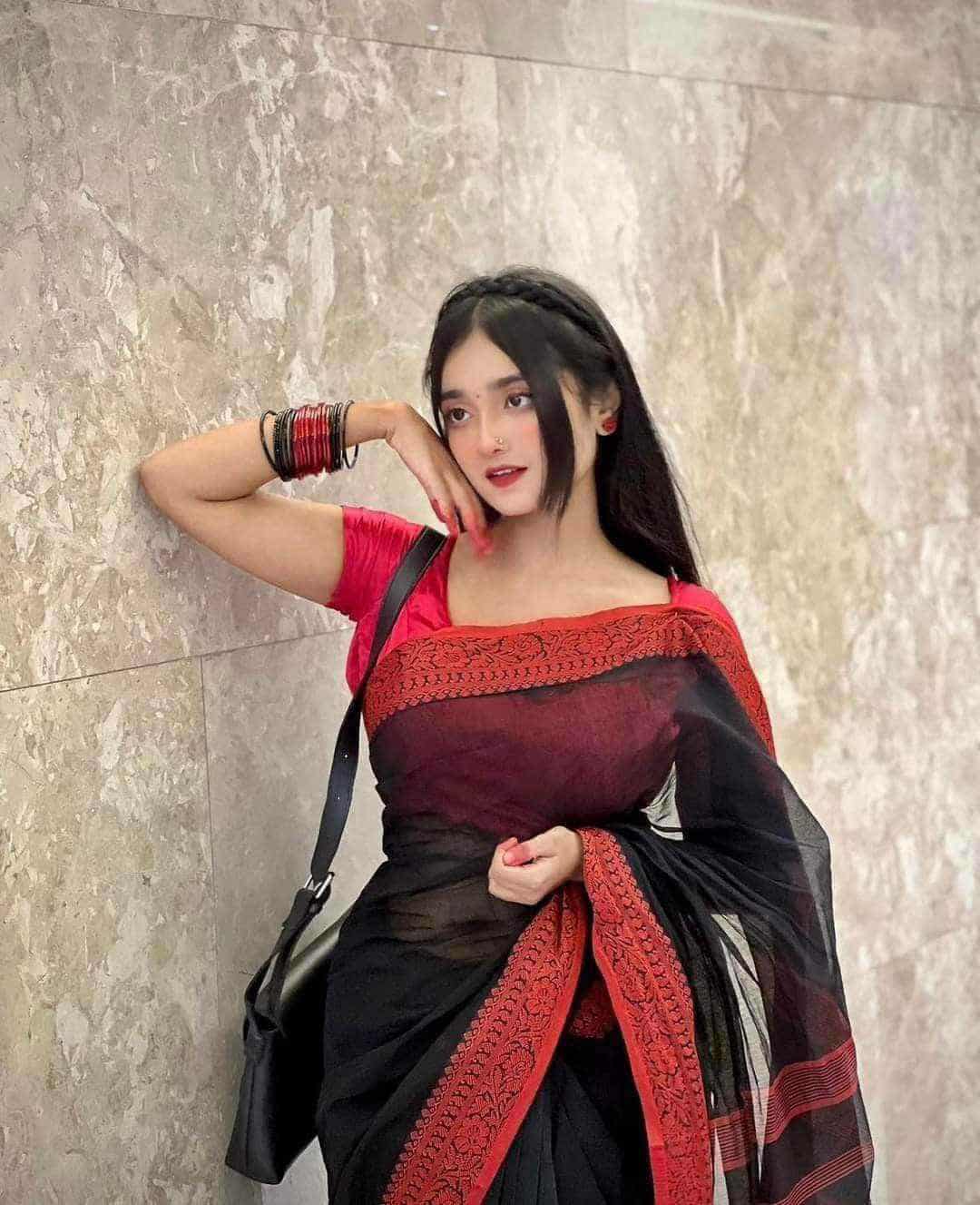 Half silk Joba pair saree code 654