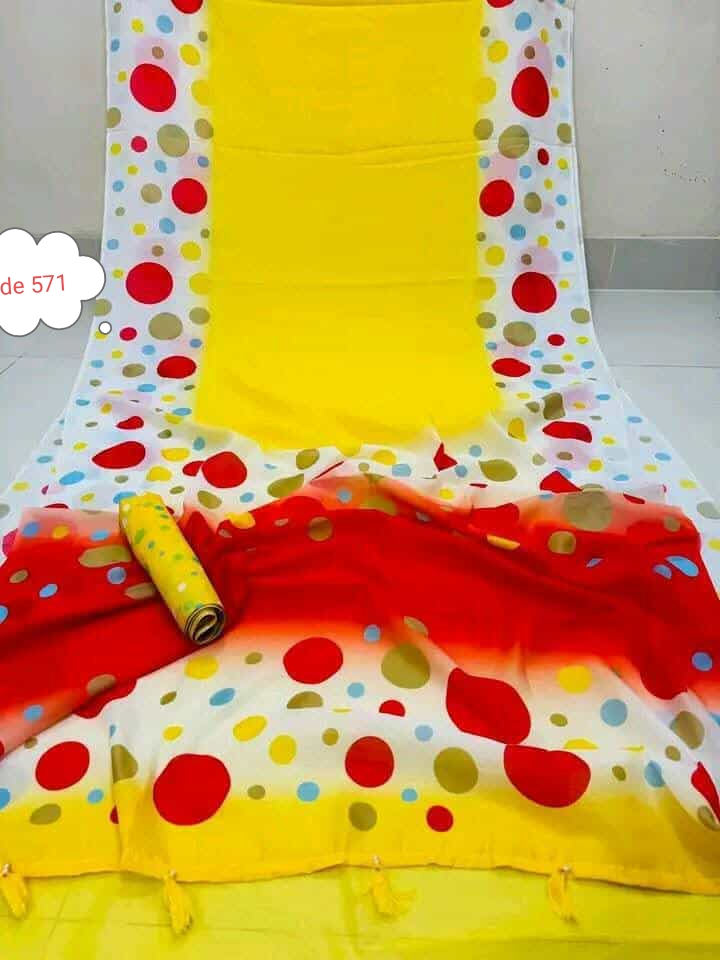 Exclusive Digital print saree code 571