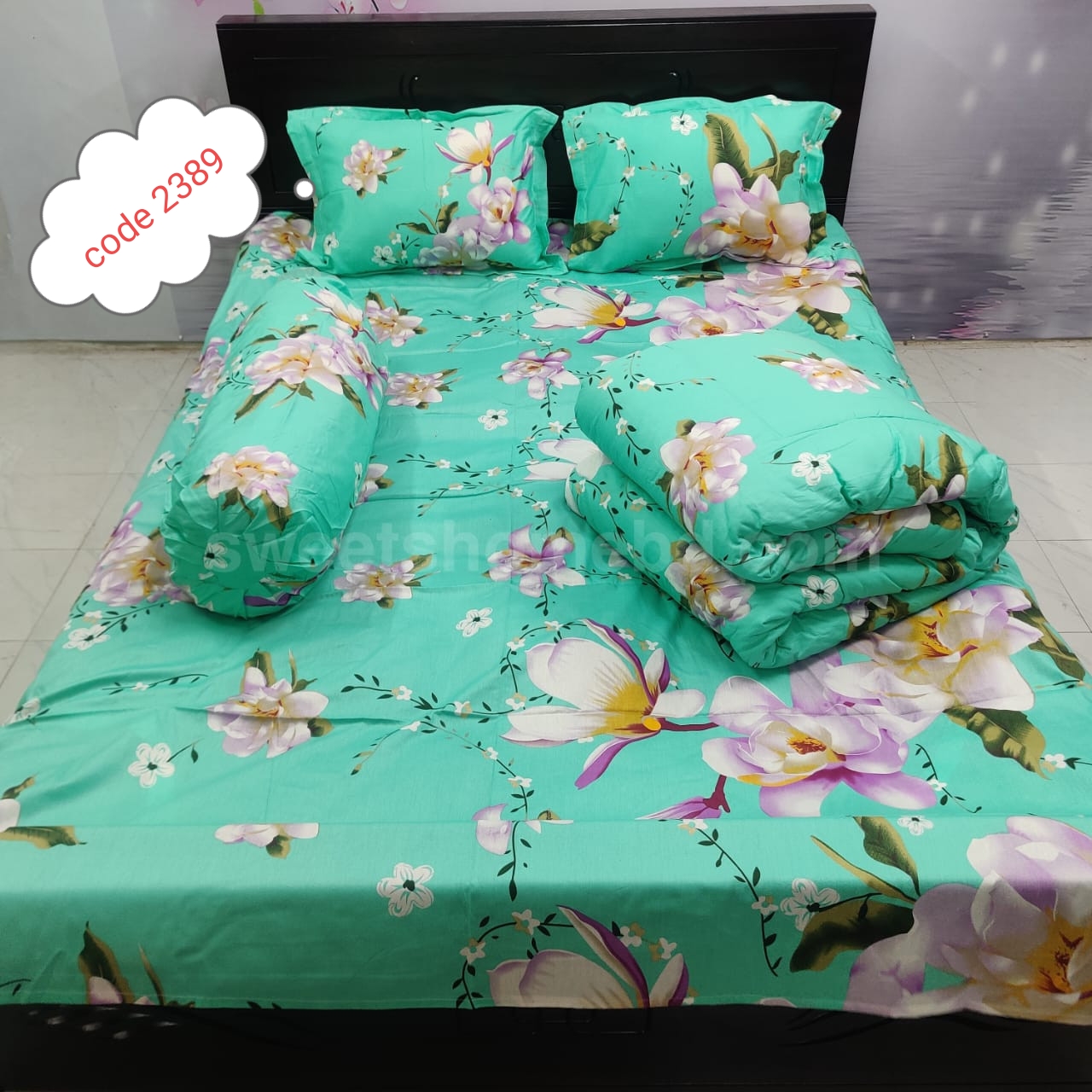 Premium quality 5 pcs comforter sets code 2389