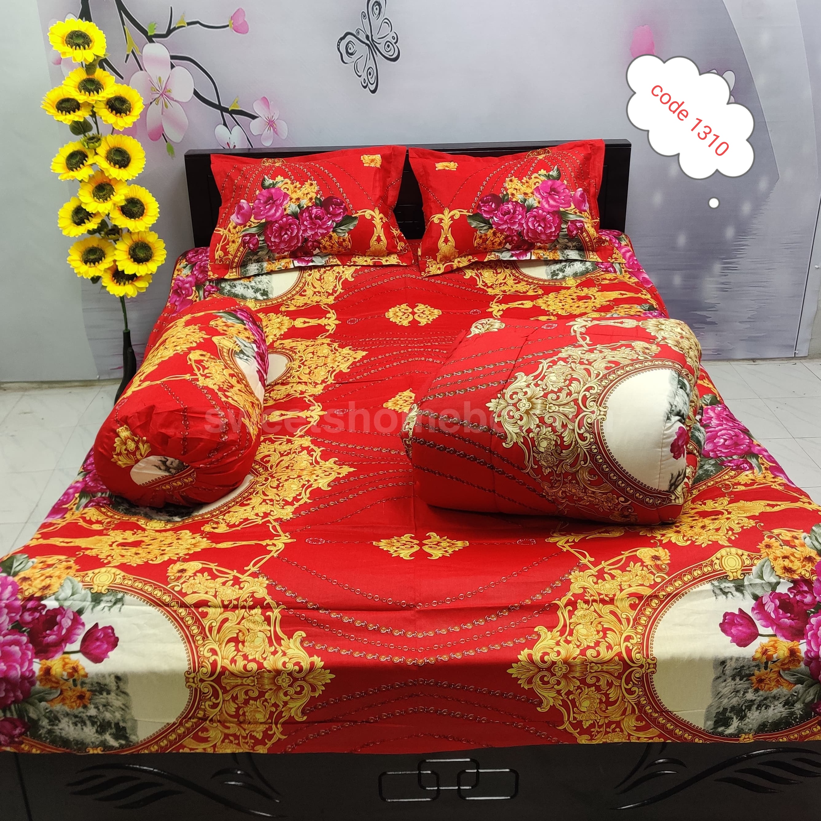 Premium quality 5 pcs comforter sets code 1310
