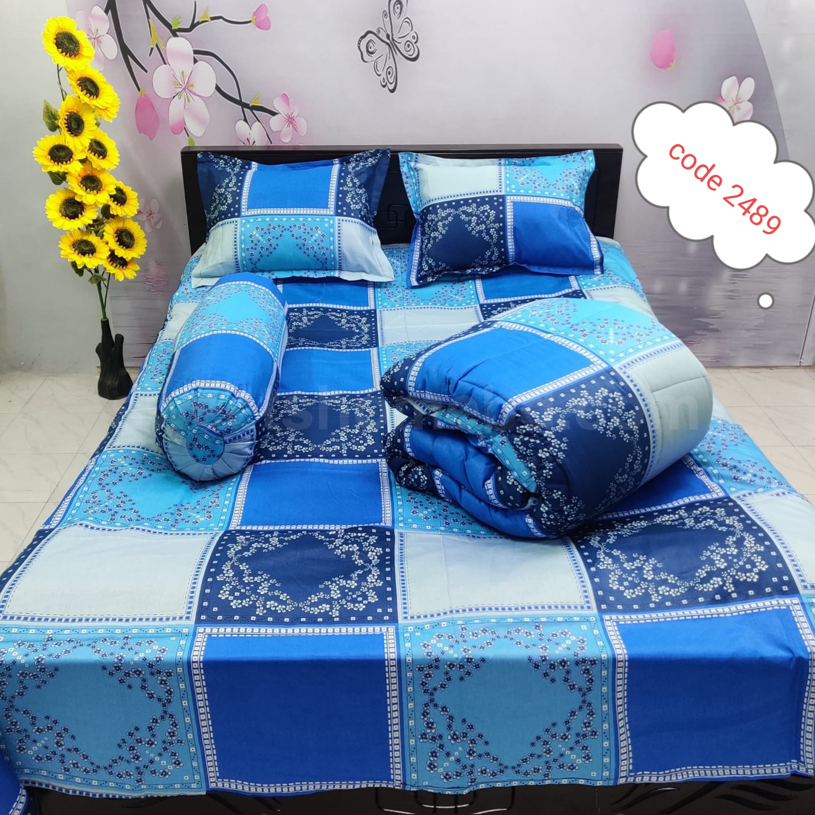 Premium quality 5 pcs comforter sets code 2489