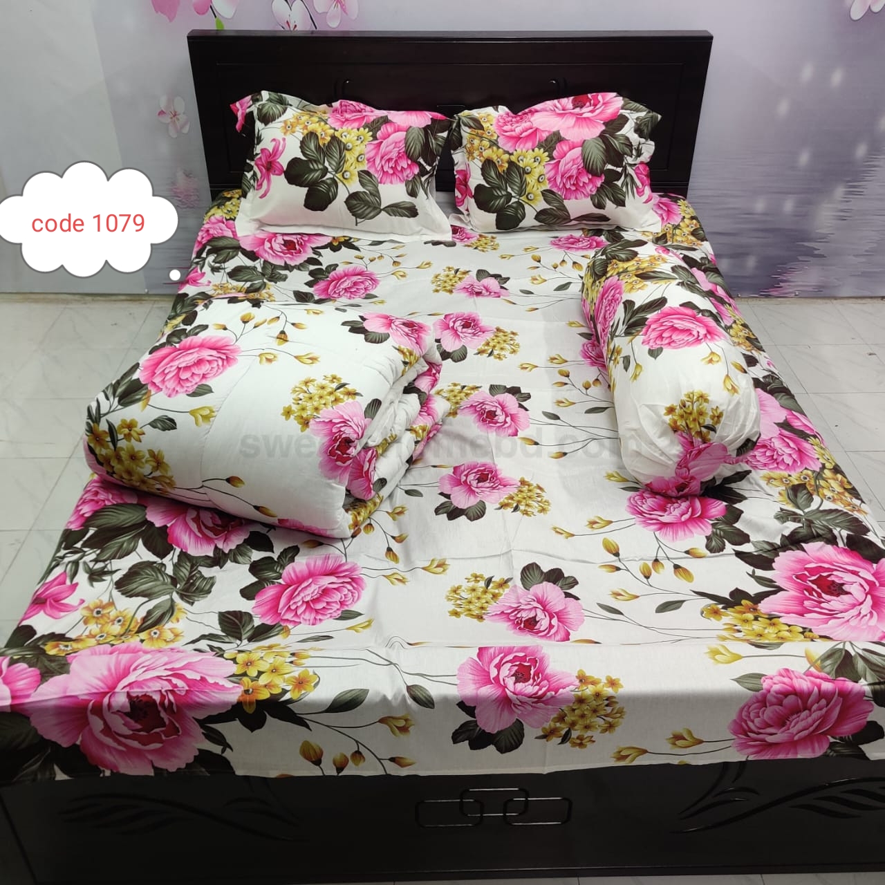 Premium quality 5 pcs comforter sets code 1079