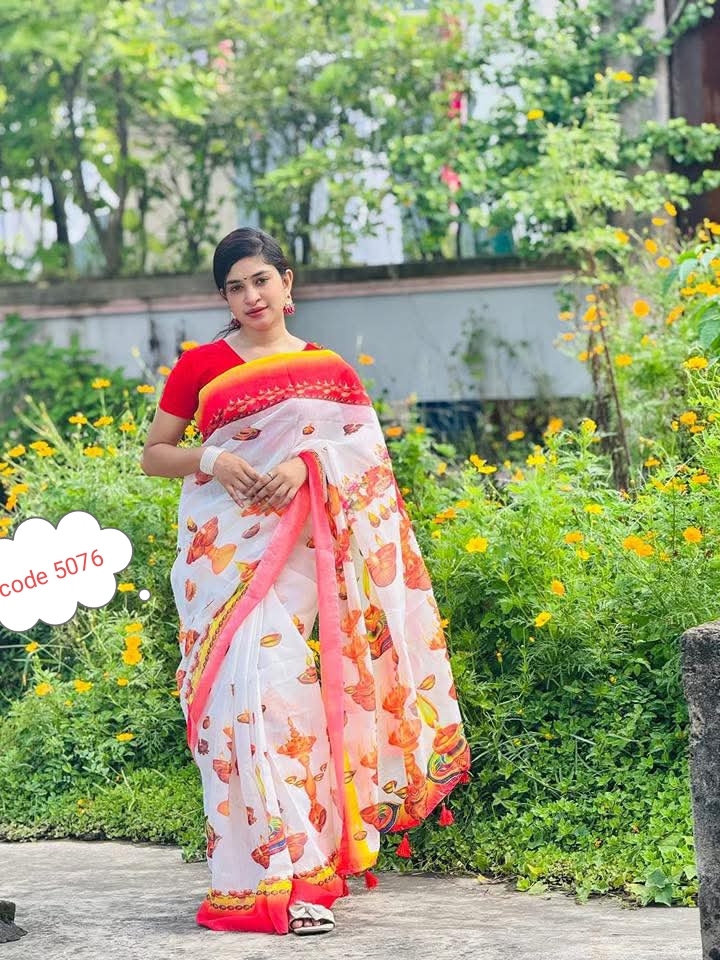 Chandari Silk saree code 5076