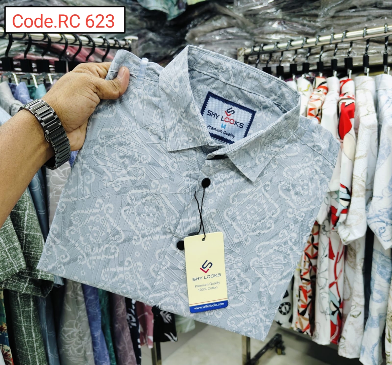 Cotton print full sleeve Shirt code.RC 623